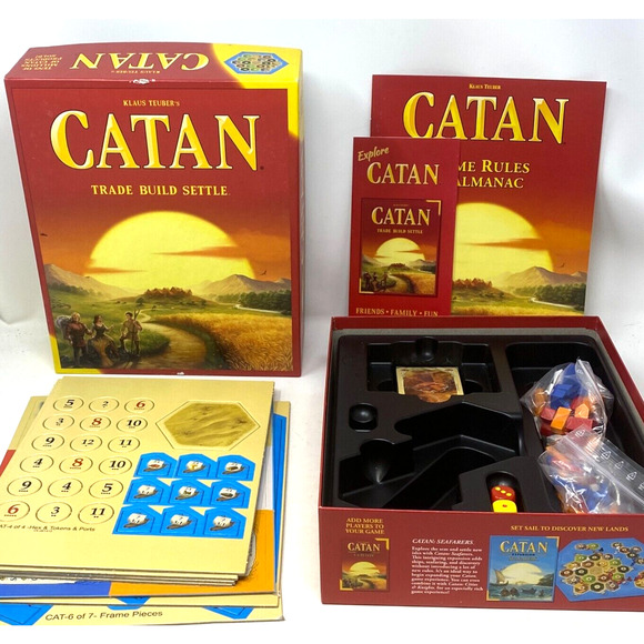 Klaus Teuber's Catan CT 3071 Trade Build Settle Board Game 5th Ed. New Open Box - Picture 8 of 12